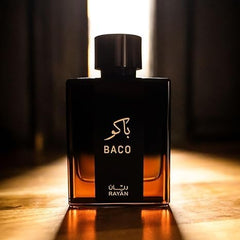 RAYAN Baco Perfume - 100 mL Eau De Parfum, Arabian Perfume for Men, Long lasting perfume with Majestic Scents of Vetiver, Leather, Patchouli & Saffron, Luxury Men Perfume, A Gift for All Occasions