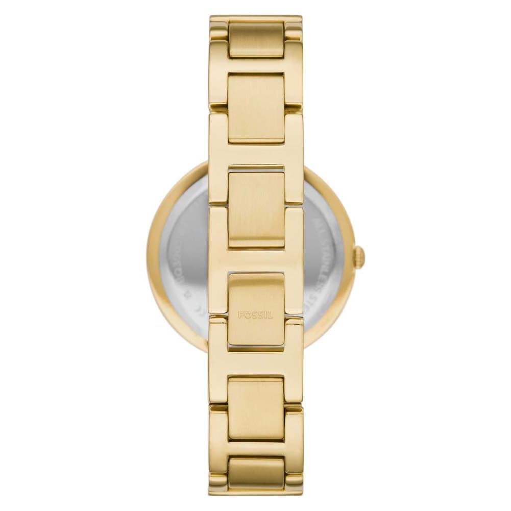 Fossil Karli Three-Hand Gold-Tone Stainless Steel Watch and Bracelet Box Set - BQ3903SET