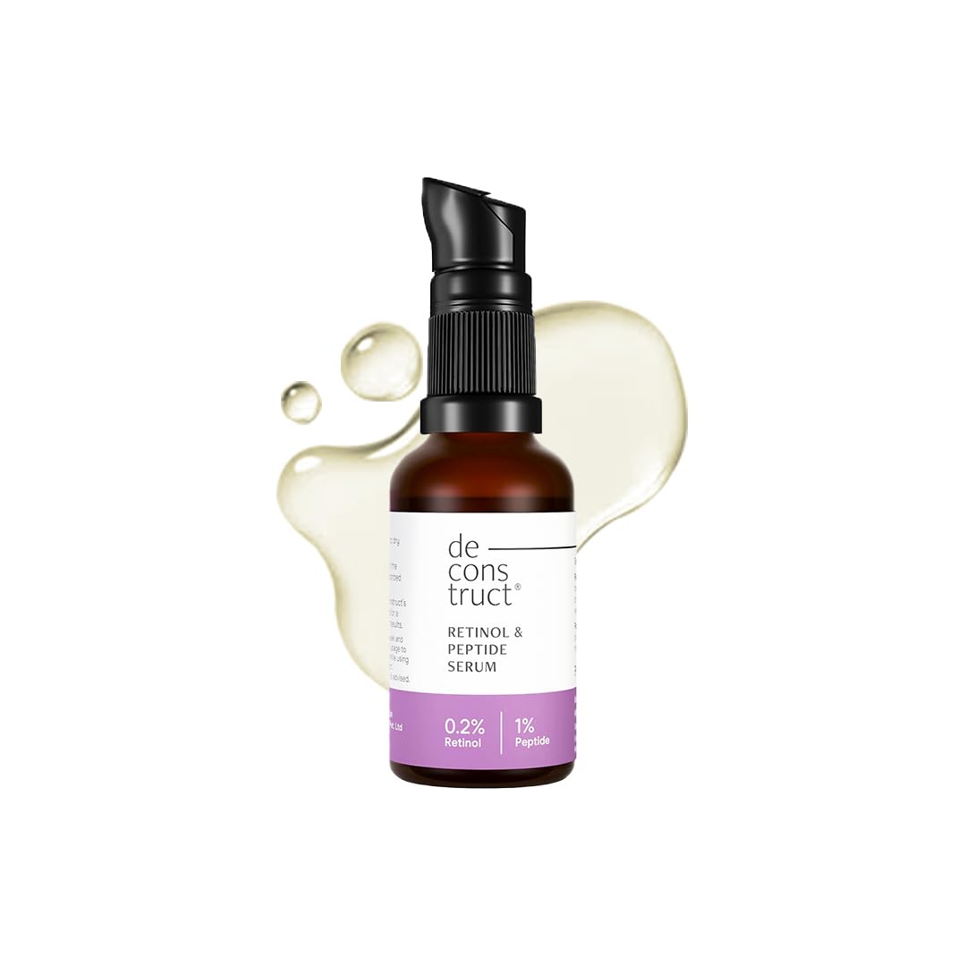 Deconstruct 0.2% Retinol + 1% Peptide Serum | Night Face Serum for Anti Aging | Reduce Fine Lines & Wrinkles | 30 ml