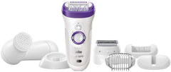 Braun Silk epil 9 9-579 Bonus edition - Wet & Dry Cordless epilator with 7 extras including a facial cleansing brush