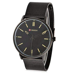 Curren Casual Watch For Men Analog Alloy - 8233 - Black