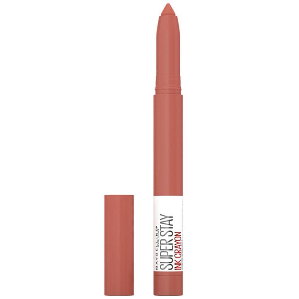 Maybelline New York Super Stay Ink Crayon Matte and Long Lasting Lipstick Number 100 Reach High 1.5g