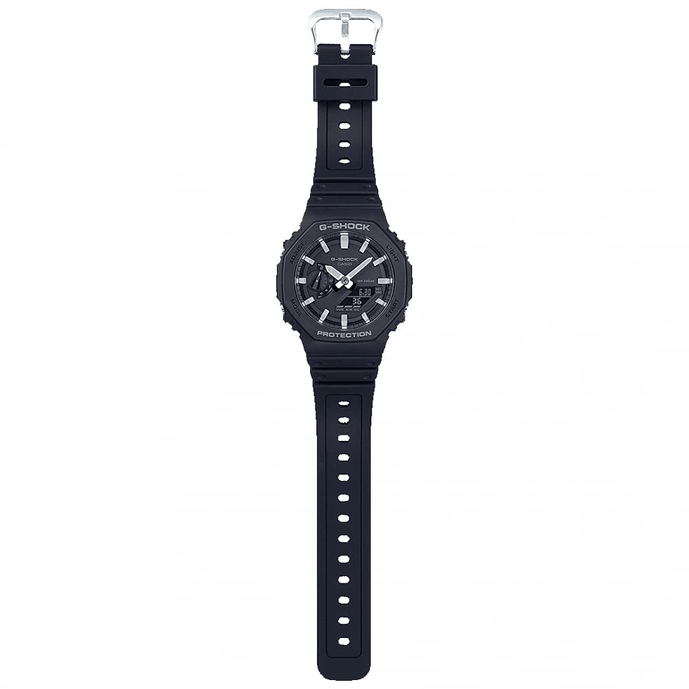 Casio G-Shock Analog-Digital World Time Watch - Black / Off-White