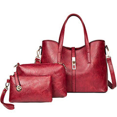 TcIFE Purses and Handbags for Womens Satchel Shoulder Tote Bags Wallets - Wine Red