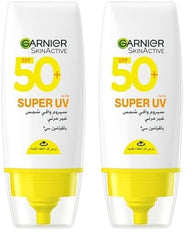 Garnier Skin Active Invisible Serum Sunscreen Vitamin C SPF50+ 30 ml. (Pack of 2)