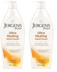 Jergens Ultra Healing Extra Dry Skin Moisturizer 600 Ml, Pack Of 2