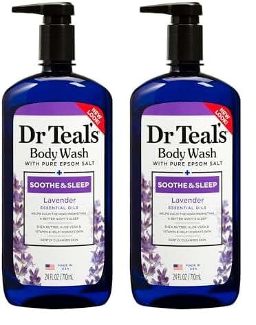 Dr. Teal's Epsom Salt Body Wash - Lavender, 710ml (Pack of 2)