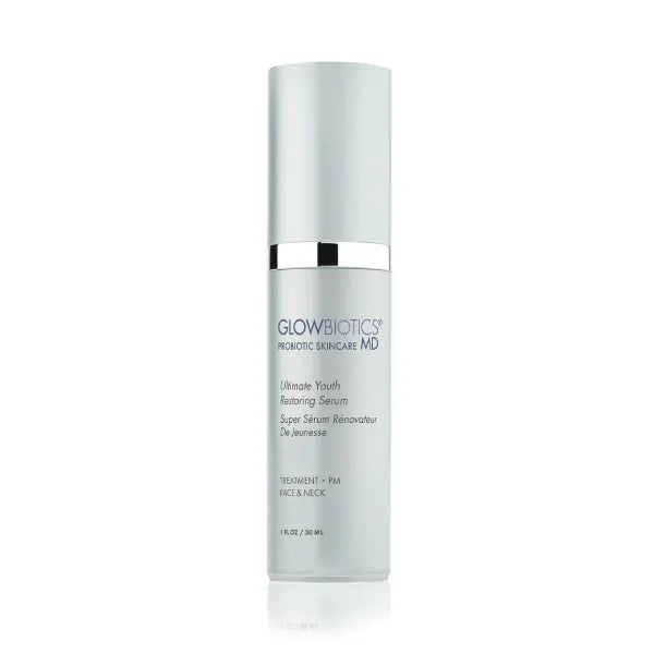 Glowbiotics Ultimate Youth Restoring Serum with Retinol, Probiotics, Vitamin C & Peptides – 5‑in‑1 Firming, Brightening Anti‑Aging Treatment for Face