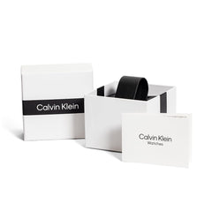 Calvin Klein TIMELESS MESH MF Women's Watch, Analog - Gold / Red