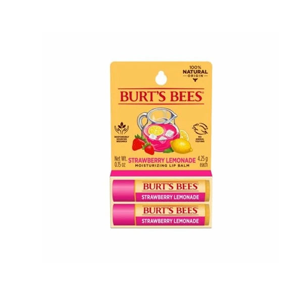 Burt's Bees Strawberry lemonade lip balm 2 (0.15) tubes