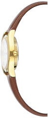 Casio Womens Quartz Watch, Analog Display and Leather Strap