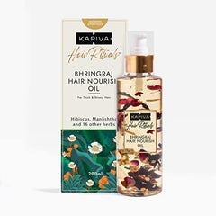 Kapiva Bhringraj Hair Nourishing Oil (200 Ml) 100% Ayurvedic, Voluminous Hair Within 90 Days, Provides Hair Nourishment, Pack of 1