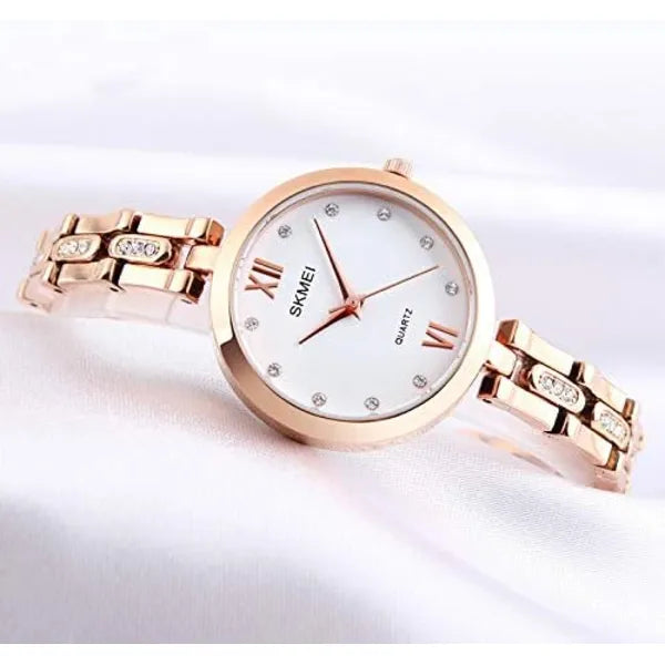 SKMEI Casual Watch For Women Analog Stainless Steel Waterproof - 1225