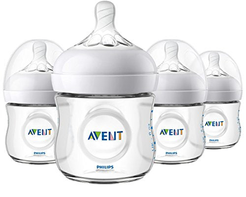 Philips Avent Natural Baby Bottle 4 Piece SCF010/47 transparent 075020068248