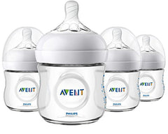 Philips Avent Natural Baby Bottle 4 Piece SCF010/47 transparent 075020068248