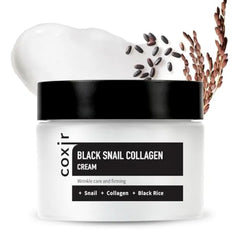 Coxir Black Snail Collagen Cream, Korean Snail Mucin, 1.69 fl.oz