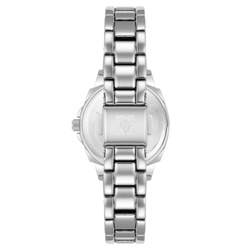 Anne Klein Round Analog Watch for Women, 28 mm Size, White/Silver