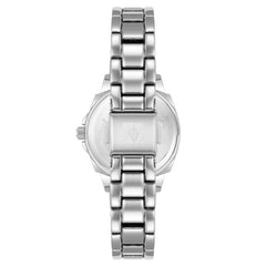 Anne Klein Round Analog Watch for Women, 28 mm Size, White/Silver