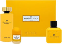 Mark Des Vince Sweet Dust Perfume Gift Set For Women Eau De Parfum 100ML + Body Mist 200ML + Concentrated Perfume Oil 15ML (Pack of 3)
