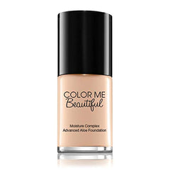 Color Me Beautiful Professional Moisture Complex Advanced Aloe Liquid Foundation 30ml | Sheer toMedium Coverage| Satin Semi Matte Finish | Sand