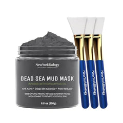 New York Biology Dead Sea Mud Mask for Face & Body, Eucalyptus 8.8 oz