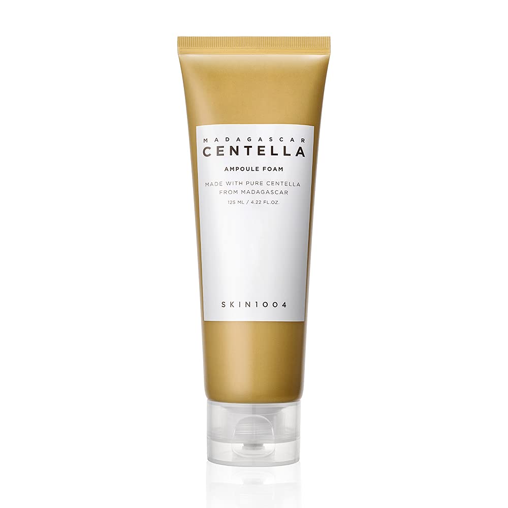 SKIN1004 Madagascar Centella Ampoule Foam, 125mL | Mild and Soothing Face Cleanser with Centella Asiatica Extract | Hydrates and Nourishes Skin | Deep Cleansing Foam