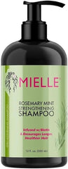 Miell Rosemary Mint Organic Infused with Biotin and Encourages Growth Hair Products for Stronger and Healthier Hair and Styling Bundle Set 4 PCS/shampoo/masque/conditioner/oil