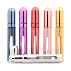 10ml Mini Travel Portable Replaceable Empty Atomizer Perfume Bottle Aluminum Pump Spray Box Perfume Cosmetic Glass Container (Color : Gold, Specifications : 10ml)