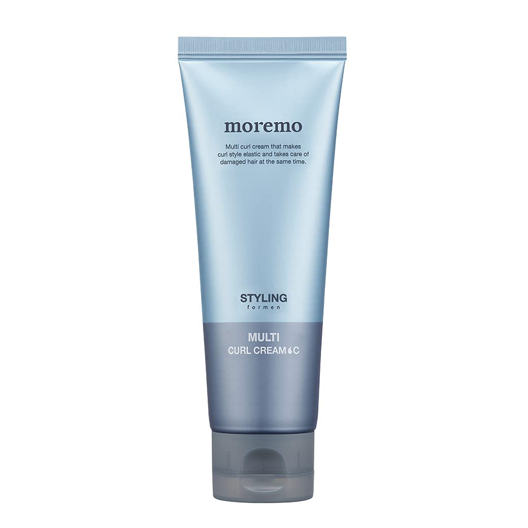 MOREMO Multi Curl Cream C For Men, Lightweight, Non-Sticky Styling Cream Designed to Define Curls, Control Frizz, and Moisturize Hair - 120ml, Green