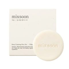 mixsoon Deep foaming Rice Bar 3.5 Ounce | Foaming facial cleanser with rice powder | Deep cleansing