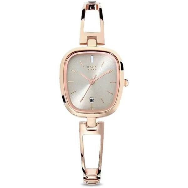 Titan Grey Dial Analog Watch For Women -NR2604WM01