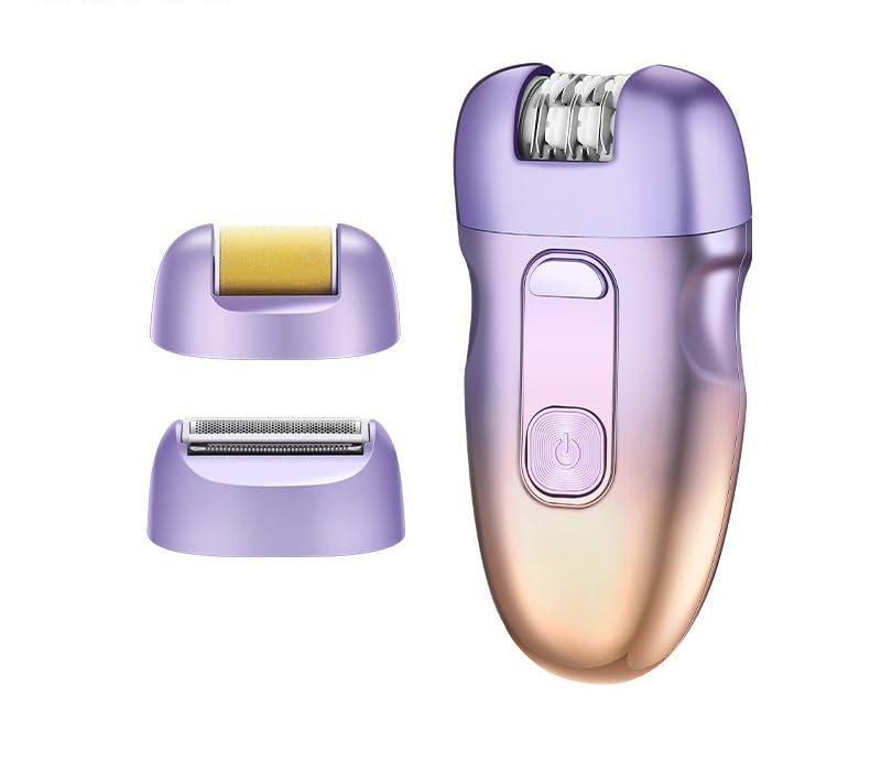 3-in-1 Rechargeable Epilator, Shaver & Trimmer for Women - Painless Hair Removal for Body & Face