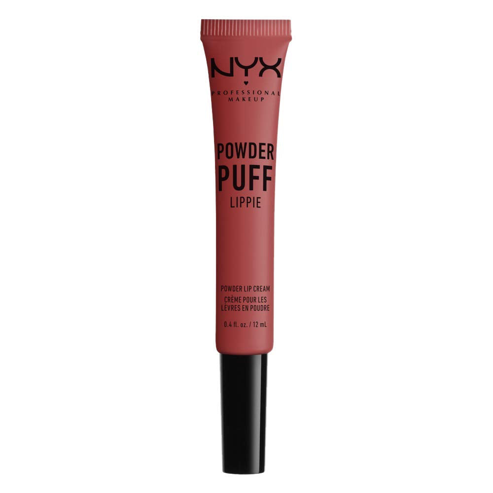NYX PROFESSIONAL MAKEUP Powder Puff Lippie Lip Cream, Liquid Lipstick, Lightweight, Powdery Matte Finish, Soft Puffy Applicator, Shade: Best Buds 08, 0.021 kg