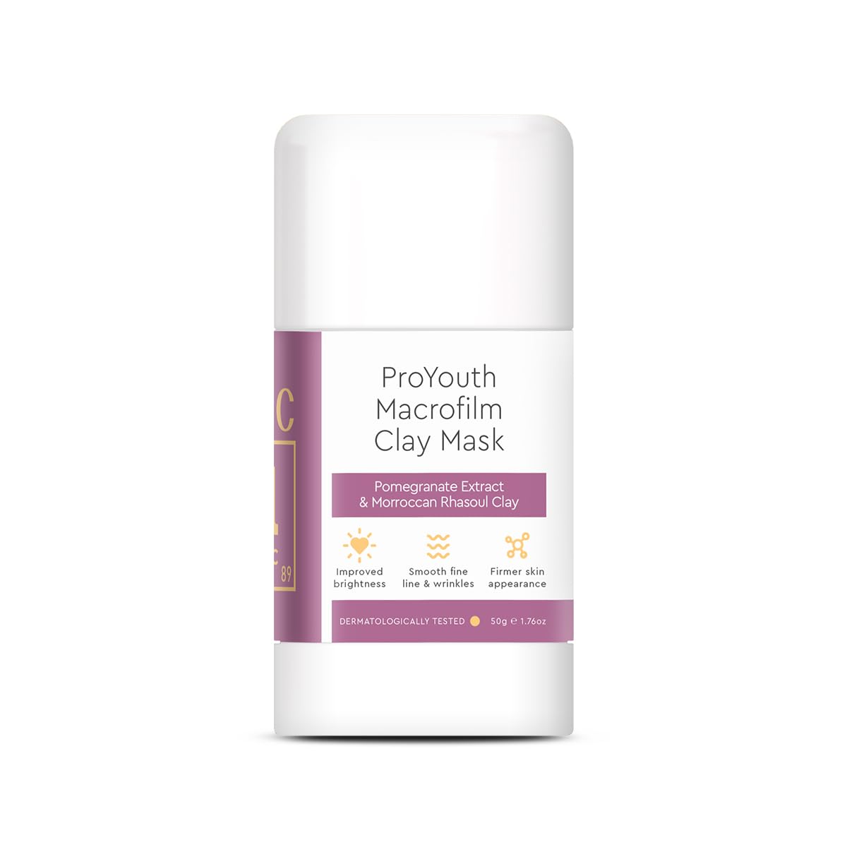 VLCC Clinic ProYouth Macrofilm Clay Mask - 50g | Powered with TiSi™ | Stick Clay Mask | Anti-Aging | Anti-Damage | Anti-Pigmentation | Lighten Dark Spots, and UV Damage | with Rhassoul Clay