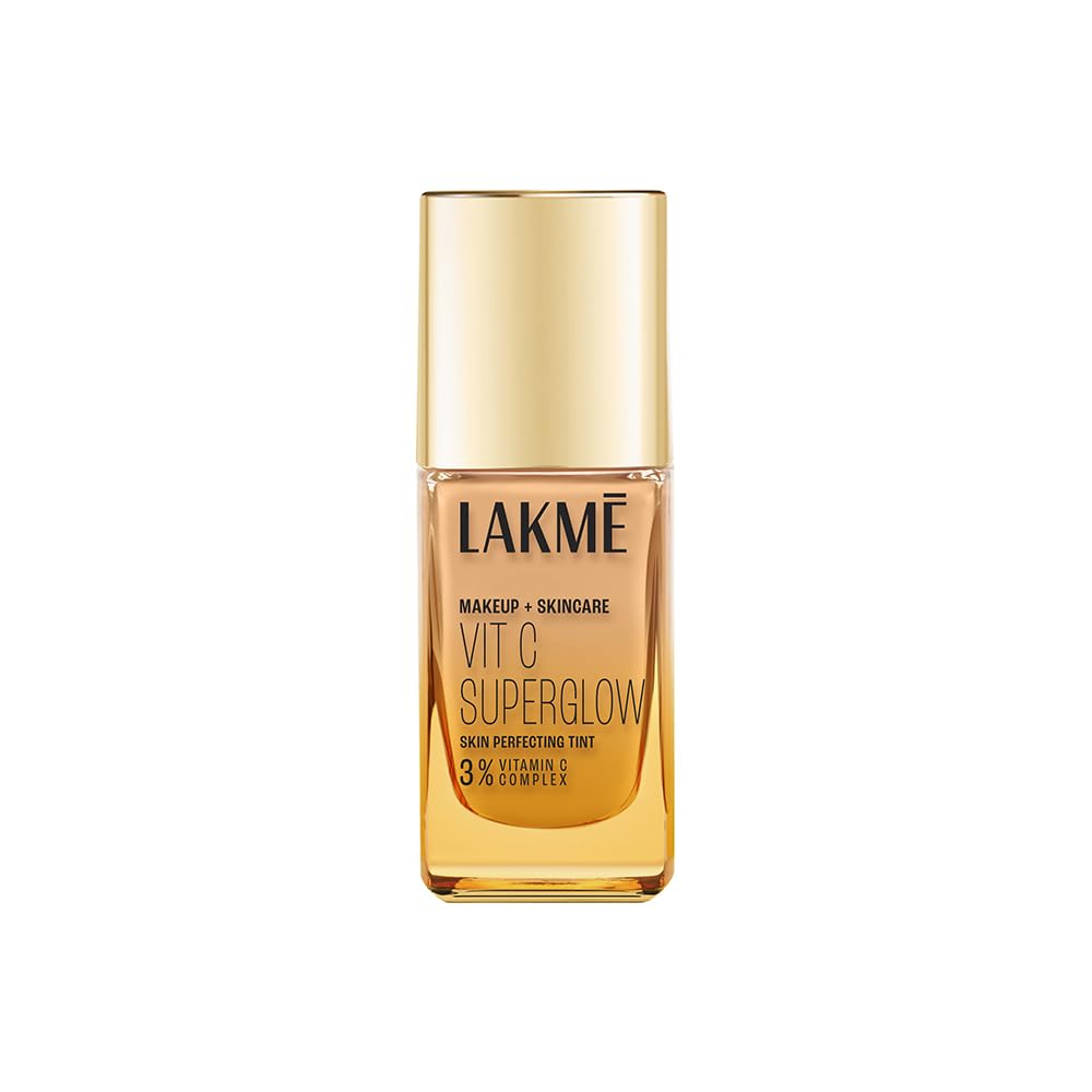 Lakme Makeup & Skin Super Glow Natural Liquid Pigment, Medium Coverage, Warm Cream W120, 25 ml (For All Skin Types)