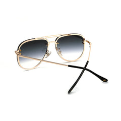VIVIENFANG Premium Rimless Oversized Aviator Sunglasses for Women, Polarized PC Lens UV Protection Womens Shade VF2203