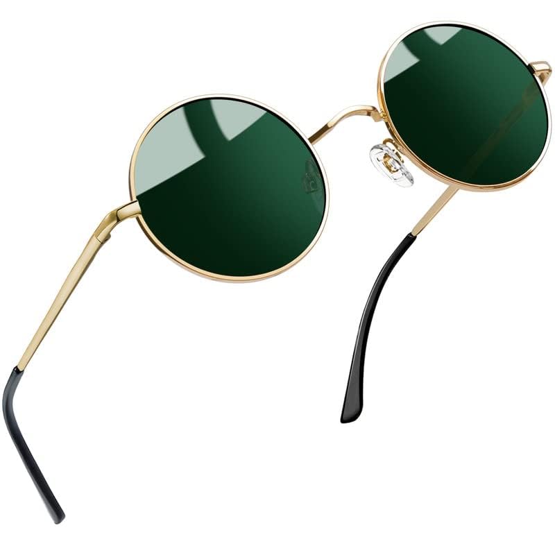 Joopin Round Polarized Sunglasses for Men Women, UV Protection Sun Glasses Small Circle Hippie Lennon Shades Sunglasses