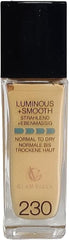 GLAM VISTA FIT ME FOUNDATION LUMINOUS+SMOOTH STRAHLEND+EBENMASSIG NORMAL TO DRY NORMAL BIS TROCKENE HAUT FOUNDATION FOR FACE MAKEUP (230 NATURAL BUFF)