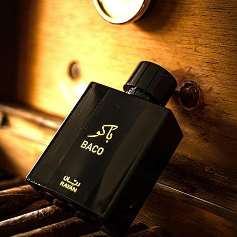 RAYAN Baco Perfume - 100 mL Eau De Parfum, Arabian Perfume for Men, Long lasting perfume with Majestic Scents of Vetiver, Leather, Patchouli & Saffron, Luxury Men Perfume, A Gift for All Occasions