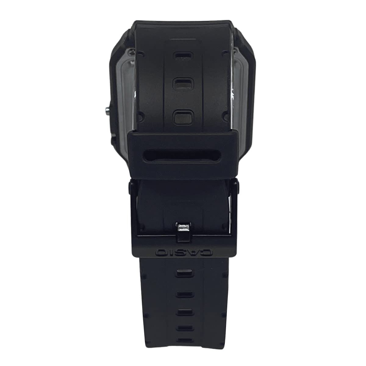 Casio Unisex Digital Dial Stainless Steel Band Watch Black/Grey