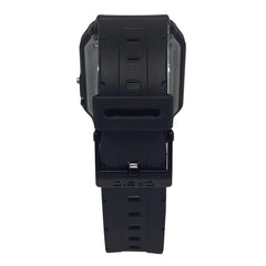 Casio Unisex Digital Dial Stainless Steel Band Watch Black/Grey