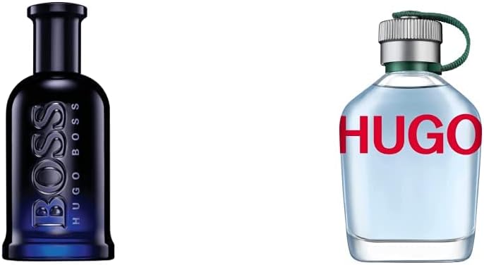 Hugo Boss Bottled Night - Eau De Toilette For Men, 200 ML & Hugo Boss Man, Fragrance For Men, Eau De Toilette, 125Ml