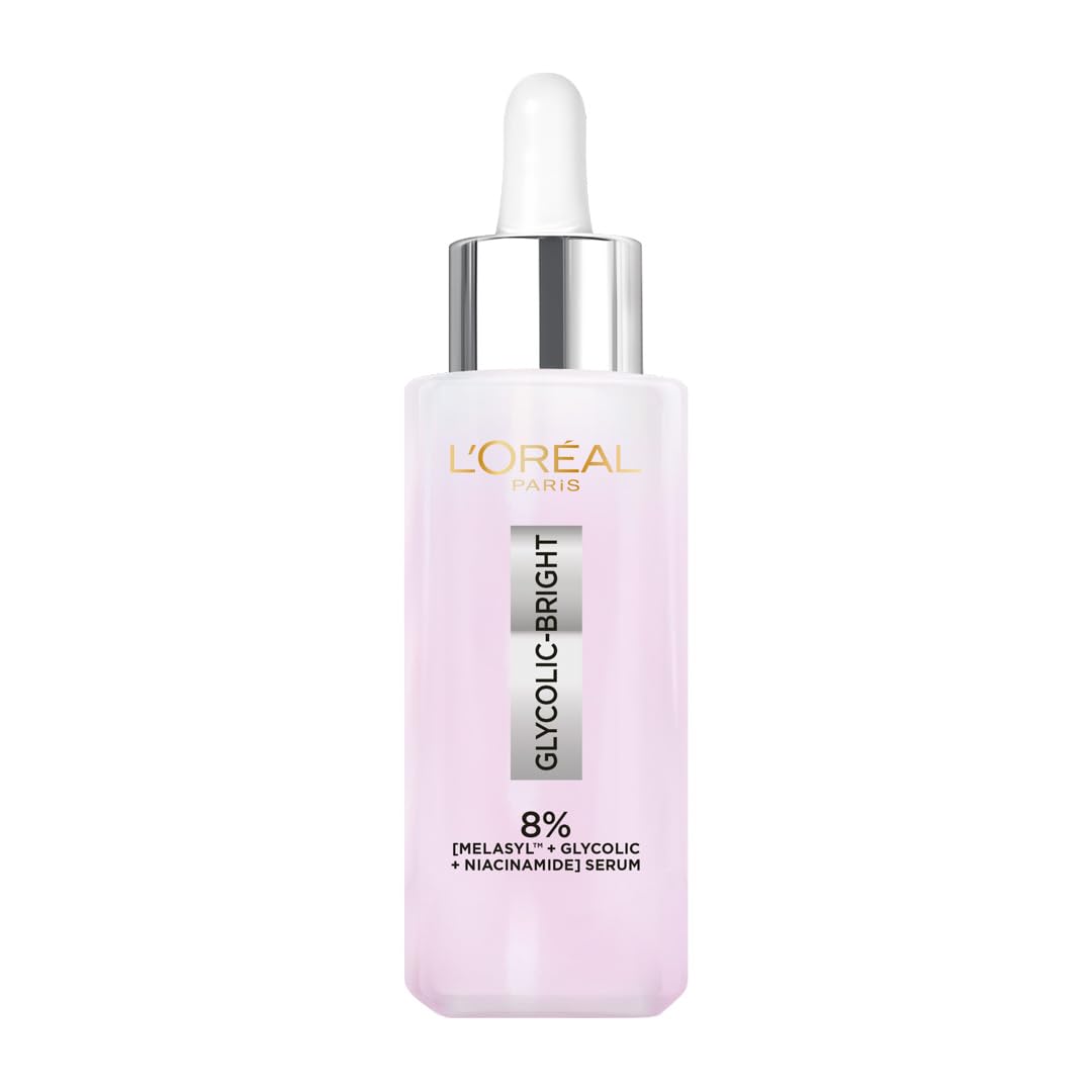 L’Oréal Paris Melasyl Glycolic Acid and Anti Dark Spot Face Serum with Niacinamide, Instant Glow 15 ml