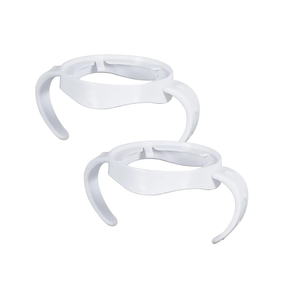 ROPOSY 2 Pack Compatible Baby Bottle Handles for Philips Avent Natural Baby Bottles,Baby Bottle Holder White