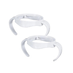 ROPOSY 2 Pack Compatible Baby Bottle Handles for Philips Avent Natural Baby Bottles,Baby Bottle Holder White