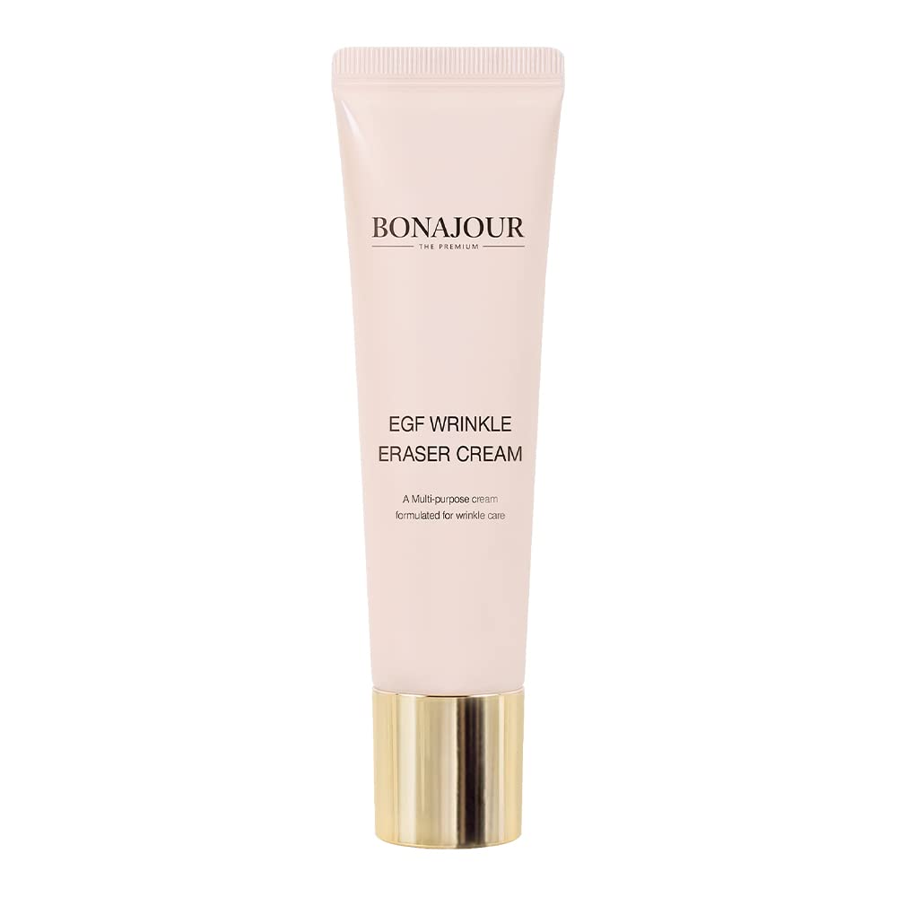 BONAJOUR EGF Wrinkle Eraser Cream 30 ml - High Nutrition, Anti-aging&Wrinkle care multi-cream for dry skin - 1.01Fl. Oz