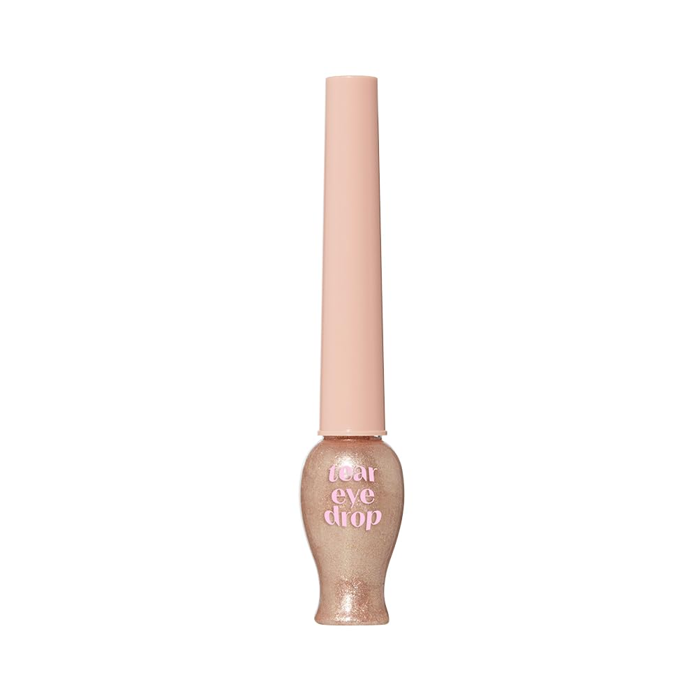ETUDE Tear Drop Eye Liner | Liquid Glittering Eye Liner to Make Your Eyes Sparkle | K-Beauty - #4 Sun Light