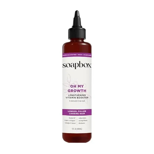 Soapbox Oh My Growth Hair Treatment, Vitamin Booster for Thicker Hair, 5 oz