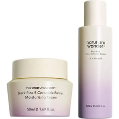 Haruharu wonder 5 Ceramide Barrier Moisturizing Cream & Probiotics Barrier Essence Bundle