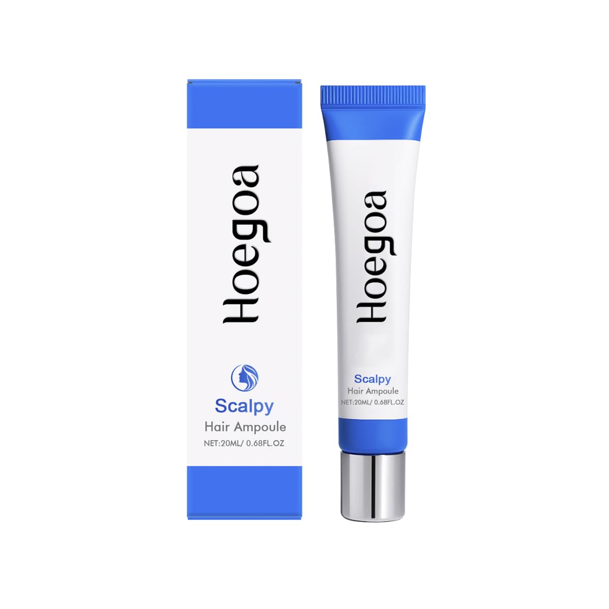 Hoegoa Scalpy Care Hair Growth Serum for Hair Loss, Scalp Massager Treatment, Non-Greasy, Lightweight, Exfoliate Dandruff and revitalizes the scalp, 20ml/0.68fl oz